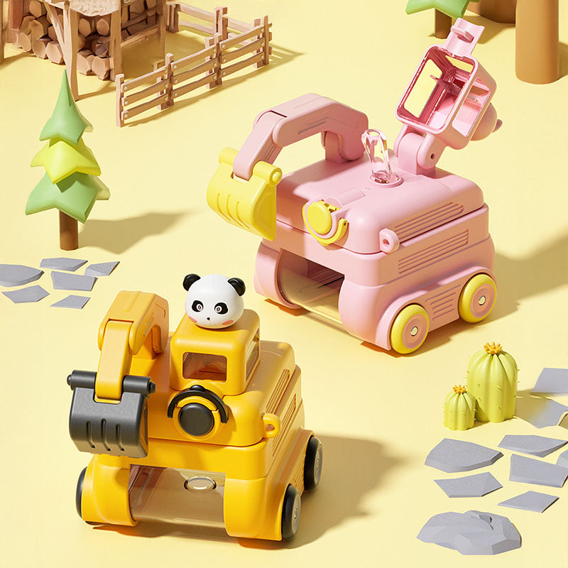 Excavator Water Bottle for Kids – With Carry Strap