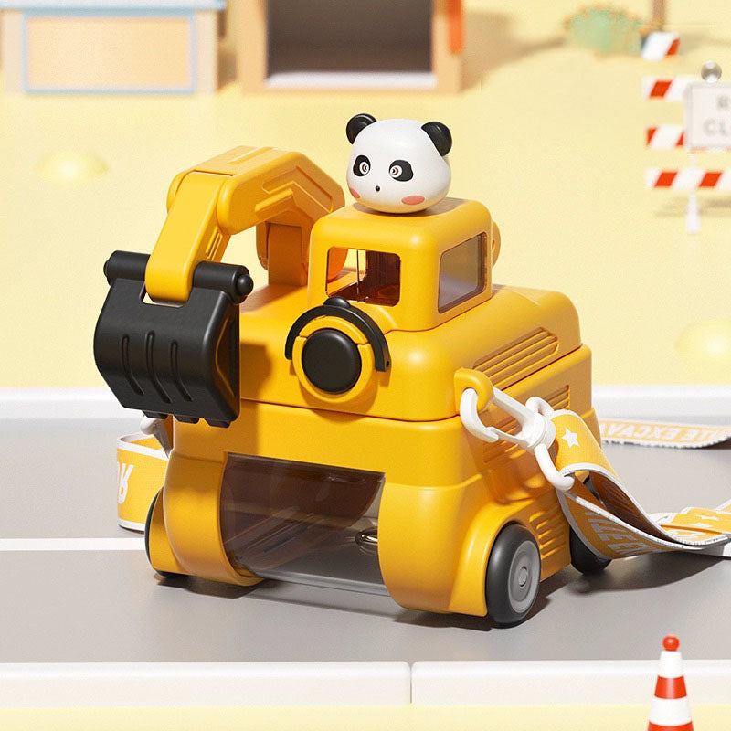 Excavator Water Bottle for Kids – With Carry Strap