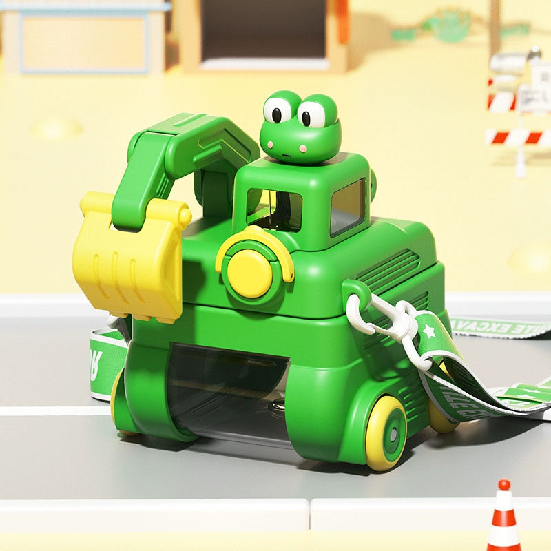Excavator Water Bottle for Kids – With Carry Strap