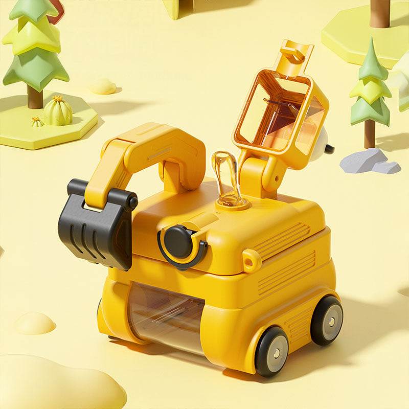 Excavator Water Bottle for Kids – With Carry Strap