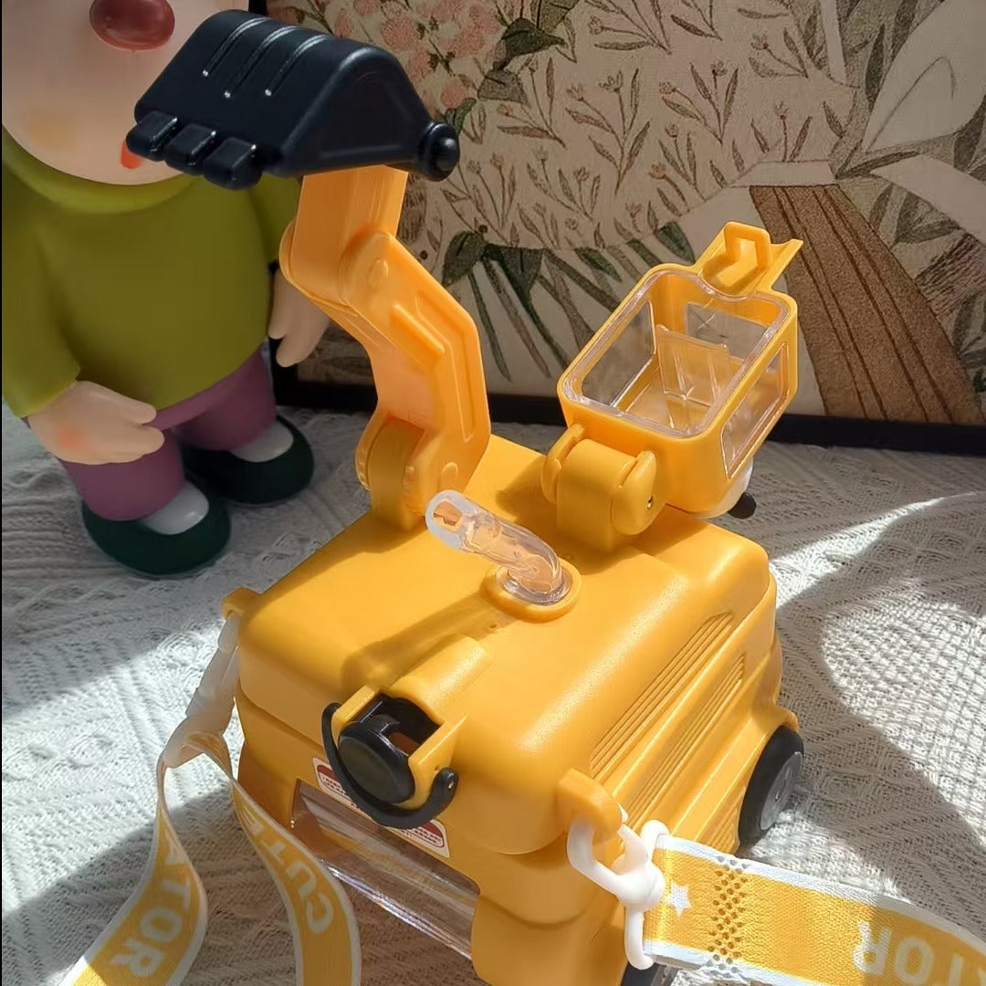 Excavator Water Bottle for Kids – With Carry Strap