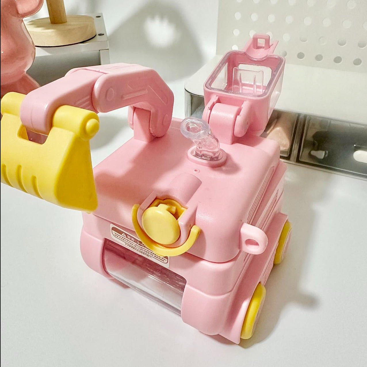 Excavator Water Bottle for Kids – With Carry Strap